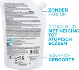 La Roche-Posay Lipikar Syndet AP+ reiniging - navulverpakking - Douchemiddel - voor een gevoelige en droge huid - 400ml