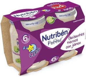 Nutriben Nutriba(c)n Potito Cena Bipack Guisantes Tiernos Con Jama3n 2x 190g