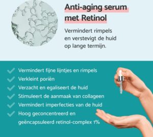 Remescar Retinol Serum - Anti Aging serum voor een gladde en egale huid, met Collageen boost ter vermindering van onzuiverheden, Gezicht serum met 0,25% Retinol voor vrouwen en mannen, 30 ml - Afbeelding 3
