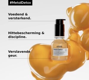 L'Oréal Professionnel Metal Detox Olie - Beschermende olie voor zacht en glanzend haar – Serie Expert – 50 ml - Afbeelding 2