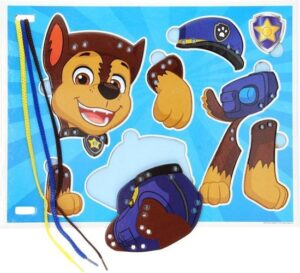 Paw Patrol Rijgveter Puzzel Inclusief 6 Puzzelstukjes en 3 Gekleurde Veters - 3+ - Afbeelding 4