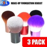 3 Stuks - Foundationkwasten - Make Up Borstels