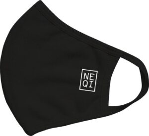 Reusable Fabric Mask Black M 3 Units - Afbeelding 3