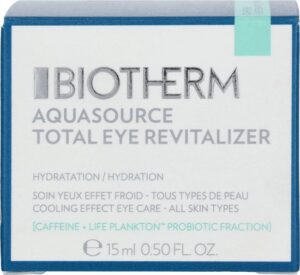 Biotherm Aquasource Total Eye Revitalizer Cooling Effect Eye Care Creme WallenKringen 15ml - Afbeelding 4