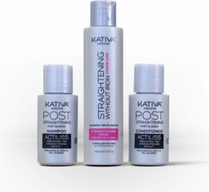 Haarstijlbehandeling Keratin Anti-frizz Xtrem Care Kativa (3 pcs) Beschadigd haar - Afbeelding 3