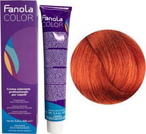 Fanola Haarverf Professional Colouring Cream 8.44 Light Blonde Intense Copper - Afbeelding 2