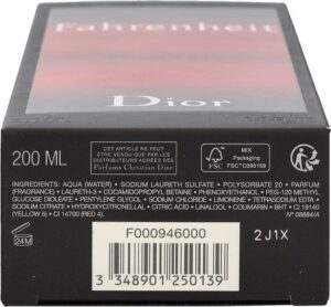 Dior (Christian Dior) Fahrenheit SWG M 200 ml - Afbeelding 4