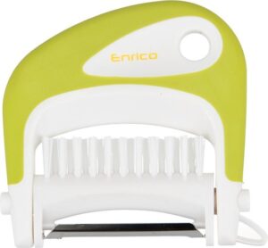 Dunschiller 3 in 1 Enrico Multi Peeler - Groen - 8x9x2cm - Dunschiller Borstel en Ontpitter - Roestvrijstalen Schilmesje - Schiller mesje - Keukengerei - Aardappelschilmesjes - Keukenmessen