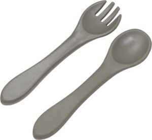 Tryco Olive Gray Siliconen Kinderbestek TR-392810 - Afbeelding 3