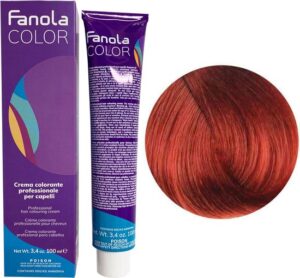 Fanola Haarverf Professional Colouring Cream 6.46 Dark Blonde Copper Red - Afbeelding 2