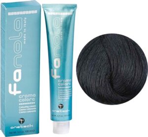 Fanola Haarverf Professional Colouring Cream 1.10 Blue Black - Afbeelding 2