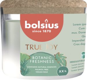 Bolsius Geurkaars True Joy Botanic Freshness - 7 cm / ø 8.5 cm - Afbeelding 4