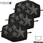 Fashion Mask Mondkappen Wasbaar - 3 Pack - Stars