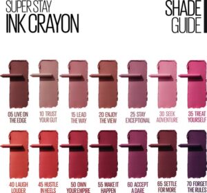 Maybelline Superstay Ink Crayon Matte Lipstick   25 Stay Exceptional   Purple   14 Gr - Afbeelding 13