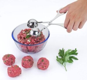 Metaltex Tang Voor Gehaktballen 17,5 X 6,5 X 4 Cm Rvs Zilver - Afbeelding 2
