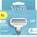 Gillette Venus Smooth - Mesjes Met Beschermende Kussentjes - 8 Scheermesjes