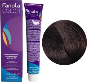 Fanola Haarverf Professional Colouring Cream 5.5 Light Chestnut Mahagony - Afbeelding 2