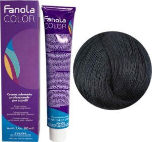 Fanola Haarverf Professional Colouring Cream 1.10 Blue Black