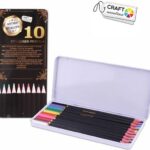 Craft Sensations Professioneel Fine Art kleurpotloden in Metalen Blik - 10 Stuks