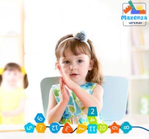 Maxenza PH051006 Glow In The Dark Educatieve 3-in-1 Houten Klok Voor Kinderen Vanaf 3 Jaar - Afbeelding 5