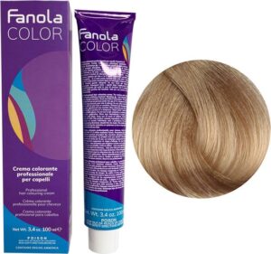 Fanola Haarverf Professional Colouring Cream 10.13 Blonde Platinum Beige - Afbeelding 2