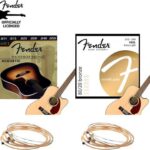 Fender 80/20 Bronze Full Bottom + Fender 60CL Phosphor Bronze Full Bottom Gitaarsnaren Voor Akoestische gitaar