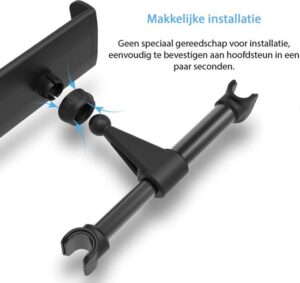 Lab31 tablethouder - universeel - 360 graden - tablet houder auto - hoofdsteun - Universal - geschikt voor toestellen tussen de 138mm tot 298mm