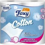 Foxy Cotton Papel Higiénico 5 Capas 4 Rollos