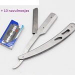 Klassiek Open Scheermes Heren - Incl. 10 Double Edge scheermesjes - Heble