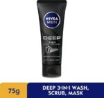 NIVEA MEN Masque Visage 3en1 Deep Charbon Noir - 75 ml - Afbeelding 2