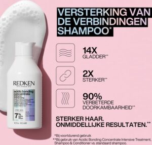 Redken Acidic Bonding Concentrate Shampoo 300ml   Normal Shampoo Women   For All Hair Types - Afbeelding 3