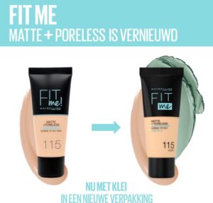 Maybelline New York - Fit Me Matte + Poreless Foundation - 095 Fair Porcelain - Medium Dekkende Foundation met Matte Finish voor de Normale tot Vette Huid - 30 ml - Afbeelding 8
