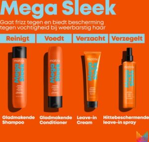 Matrix Mega Sleek Conditioner – Beschermt het haar tegen pluis en frizz – 300 ml - Afbeelding 4