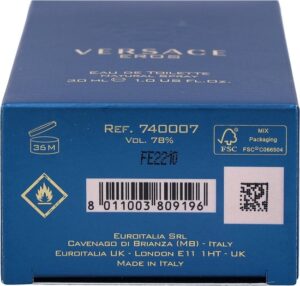 Versace Eros 30 ml Eau de Toilette - Herenparfum - Afbeelding 3