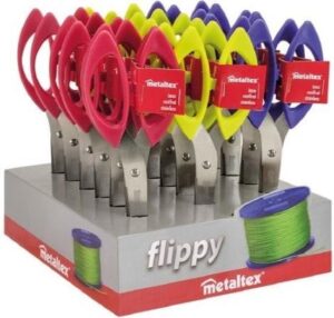 Metaltex 26.19.34 keukenschaar Blauw, Rood, Geel 21 cm - Afbeelding 2