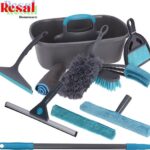 8 + 4  Delig Vloer, Raam en sanitair Reiniging Set