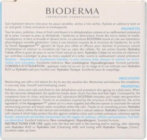 Bioderma Hydrabio Nourishing Moisturizing Cream For Dry To Very Dry Sensitive Skin 50 Ml - Afbeelding 4