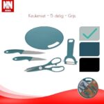 N&N Wonen Keukenset - 5 Delig - Grijs