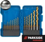 Parkside Performance HSS-Staalborenset Titaan Gecoat Voor Extreem Hoge Standtijden - Inclusief Opbergkoker van Kunstof - 15 delig