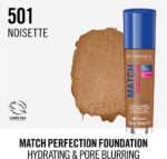 Rimmel London Match Perfection Foundation 501 Noisette - Afbeelding 2