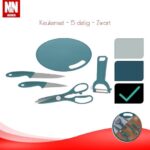 N&N Wonen Keukenset - 5 delig - Zwart