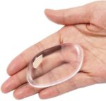 Ronde Tweezijdige Make-up Siliconenspons – Transparant – 6x4cm | Beauty Make-upsponsje voor Vrouwen