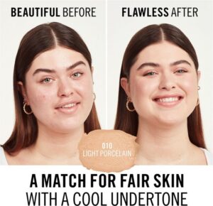 RIMMEL Match Perfection SPF20 podk ad dopasowuj cy si  do cery 010 Light Porcelain 30ml - Afbeelding 4