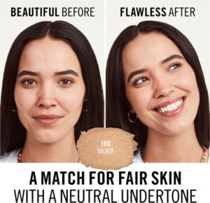 Rimmel London Match Perfection Foundation - 100 Ivory - Beige - Afbeelding 4