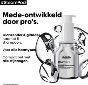L'Oréal Professionnel SteamPod Professional Smoothing Treatment - Beschermt het haar tegen hitte tot 230 °C - 50ml - Afbeelding 5