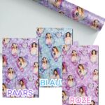 Assorti - Disney Violetta Cadeaupapier | Inpakpapier | Geschenkpapier - 70 cm x 200 cm - 3 Kleuren