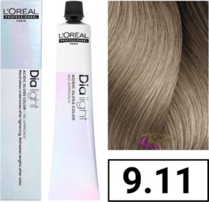 Dia Light Gel-creme Acid Sans Ammonia #9,11 By L'oreal Professionnel Paris 50 Ml