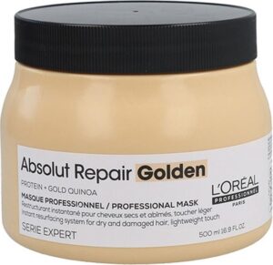 L'orEal Professionnel SErie Expert Absolut Repair Gold Quinoa + Protein Golden Masque 500 Ml - Afbeelding 2