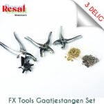 Resal Homeware FX Power Equipment Gaatjestangenset - 3 Delig (Inclusief ringen)