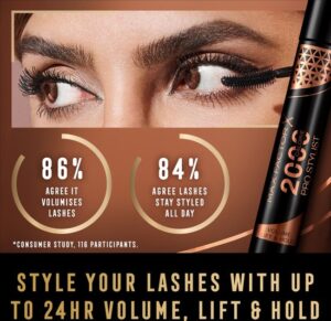 2000 Calorie Pro Stylist Mascara - Řasenka Pro DlouhotrvajIcI Objem + NadzvednutI Řas 9 Ml - Afbeelding 4